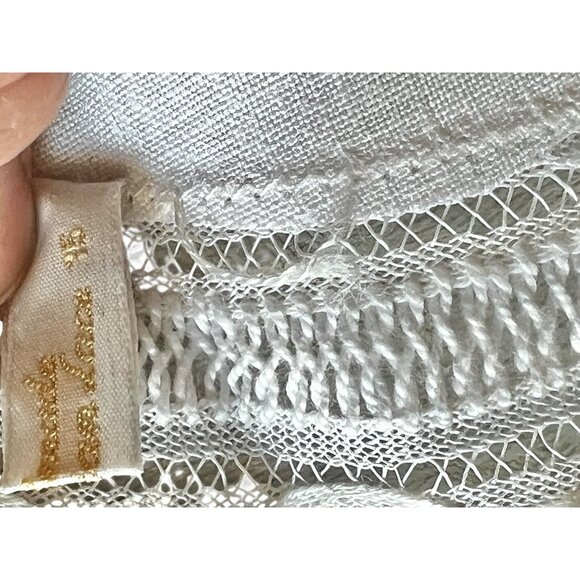 Handmade Belgian Lace Table Runner 38"x17.25" White Oval VGUC Wedding Dinner - Picture 7 of 10